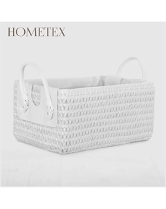 Корзина для хранения белая 29х20х14 см Hometex