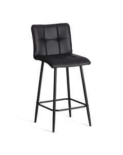 Полубарный стул Bari/Бари экокожа, черный, 42х55х99 см Tc