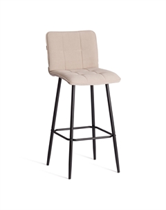 Барный стул Bari/Бари велюр, бежевый, 7, 45х56х110 см Tc