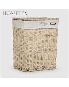 Корзина для белья с крышкой бежевый 44x34х56 Hometex