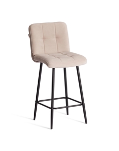 Полубарный стул Medeo/Медео велюр, бежевый, 7, 42х56х102 см Tc