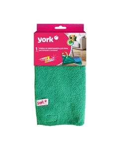 Салфетка из микрофибры для пола двусторонняя с застежкой (50х60 см) York