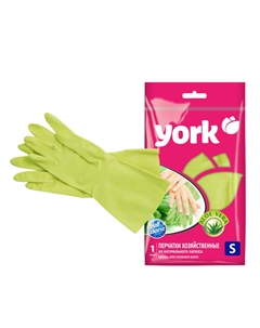 Перчатки резиновые с экстрактом алоэ (s) York