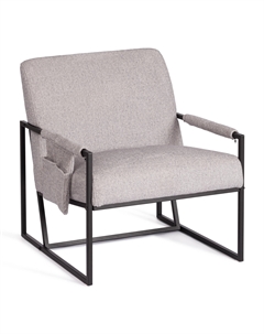 Кресло Charli LUX/Чарли Люкс велюр/букле, VT shape silver, 70х80х82 см Tc