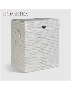 Корзина с крышкой белая 36х27х45 см Hometex
