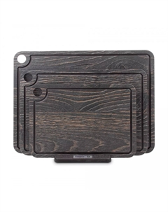 Набор из 3-х разделочных досок на подставке Дуб бренди Composeeat