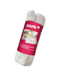 Салфетка Мега для пола хлопковая белая в рулоне 260г/м2 (80х100 см) York