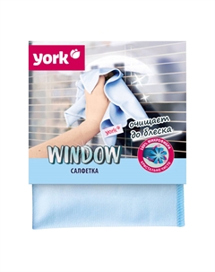 Салфетка из микрофибры для окон (30х30 см) York