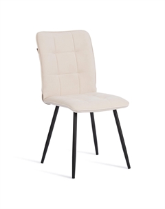 Стул Modern Bari флок молочный с чёрным 46х55х89 см Tc