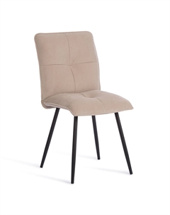 Стул Modern Sweet флок бежевый с чёрным 46х55х88 см Tc