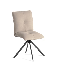 Стул обеденный Sweet поворотный механизм 360, велюр, бежевый, 7 Tc