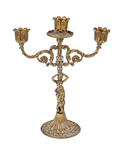 Подсвечник с девушкой 22х10х27 см Гласар