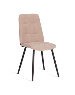 Стул велюровый бежевый 47х54х86 см Tc
