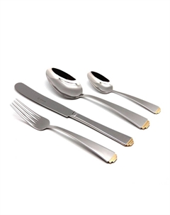 Набор столовых приборов Sirius Gold Tip 6 персон 24 предмета Herdmar