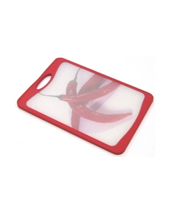 Доска разделочная Flutto 37х25 см красный Atlantis