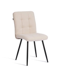 Стул Modern Medeo флок молочный с чёрным 47х56х89 см Tc