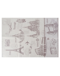 Полотенце кухонное серое 50х70 см Cleanelly