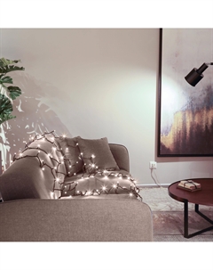 Гирлянда новогодняя уличная 120 maxileds холодный белый 10+1,5 м со стартовым шнуром Lotti