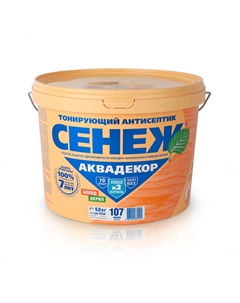 Антисептик Аквадекор Х2 Каштан 9.0л (460705486 209 5) Сенеж