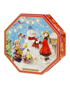 Чай черный ИМЧ Восьмиугольник, Снеговик и дети, 100 г Имч (избранное из моря чая)