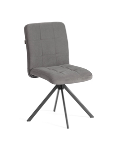Стул обеденный Medeo поворотный механизм 360, велюр, серый, 29 Tc