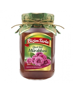 Варенье из лепестков розы 400 г Bizim tarla