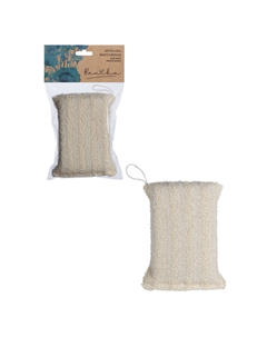 Мочалка "Брикет", хлопок, поролон, 16х10х4 см Banika