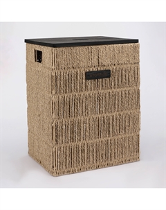 Корзина с деревянной крышкой 40х30х55,5 см Hometex