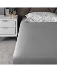 Простыня на резинке Ферранте серый 200х200+45 см, 1 пр. Togas
