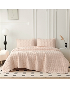 Покрывало с эффектом жатки Минелла кремовый 230х250 см Sofi de marko