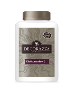 Краска декоративная металлизированная metallico argento em 001. 1 л Decorazza
