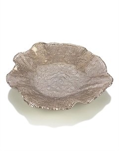 Тарелка Folies круглая 28 см розовое золото Ivv