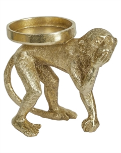 Подсвечник обезьяна 17х10х14 см Гласар