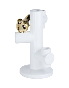 Подсвечник с птичкой 16х16х25 см Гласар