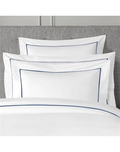 Комплект наволочек Плаза белый с темно-синим 70х70 см Togas