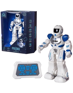 Робот на радиоуправлении Свет/Звук/Движение с русским озвучанием (ZY818334/бело-синий) Junfa