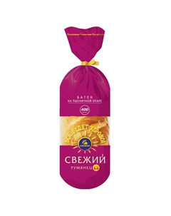 Батон свежий румянец, в нарезке 0,4 кг Каравай