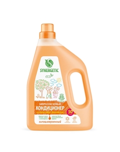 Кондиционер-ополаскиватель для белья Цитрусовая фантазия, 1,5 л, 50 стирок Synergetic