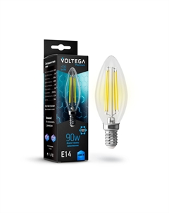 Лампочка Candle Graphene E14 9W 2800К Voltega