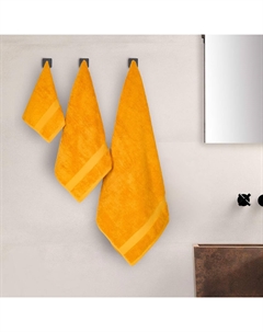 Махровое полотенце Kerry горчичное 70х140 см Sofi de marko