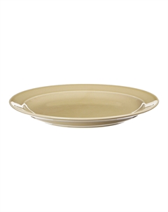 Тарелка мелкая Принц 22 см бежевая Башкирский фарфор