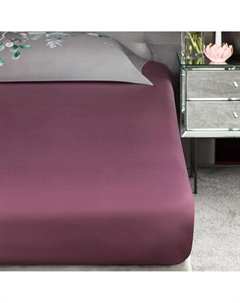 Простыня на резинке Альфабия бордовая 160х200+35 см Togas