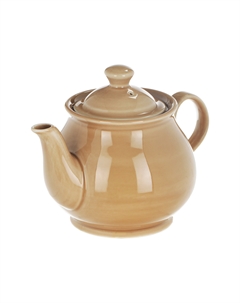 Чайник Классик 600 мл золотисто-коричневый Башкирский фарфор