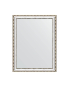 Зеркало в багетной раме золотые бусы на серебре 60 мм 65х85 см Evoform