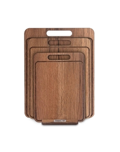 Набор из 3-х разделочных досок на подставке, дуб коричневый Composeeat