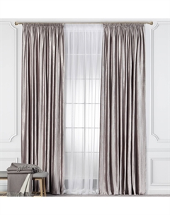 Шторы Daily by T Октавиа нежно-розовые 220х270 см 2 предмета Daily by togas