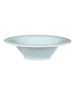 Тарелка глубокая Эстет 22 см голубая Башкирский фарфор