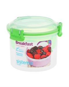 Контейнер двухуровневый 530мл с ложками Sistema