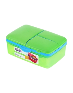 Ланчбокс 4-х секционный 1.5л с бутылкой Sistema