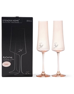 Набор фужеров Stenova Home Astoria Coral 210 мл 2 шт Victoria stenova
